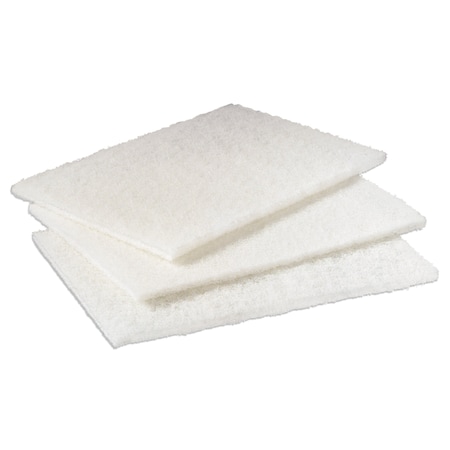Scotch-Brite Professional Light Duty Cleansing Pad, 6" x 9", White, PK60 98